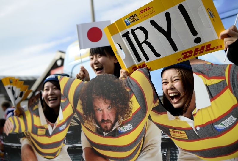 Rugby Union - Scotland v Japan - IRB Rugby World Cup 2015 Pool B - Kingsholm, Gloucester, England - 23/9/15 Japan fans before the game Reuters / Dylan Martinez Livepic