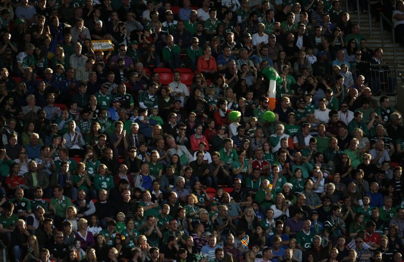 Ireland v Romania - IRB Rugby World Cup 2015 Pool D - Wembley Stadium, London, England - 27/9/15 Fans Action Images via Reuters / Andrew Couldridge Livepic