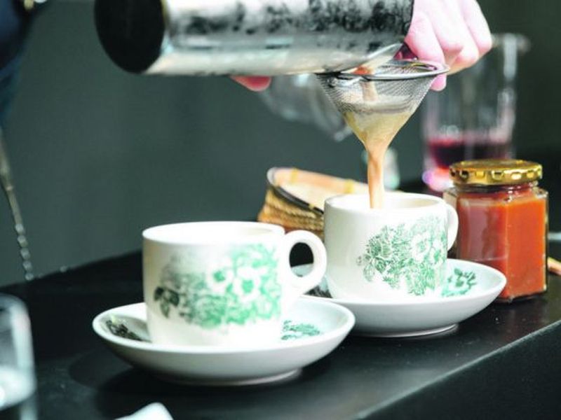 Golden Straits by Sam Wong of Ah Sam Cold Drink Stall Golden Straits by Sam Wong of Ah Sam Cold Drink Stall is a whisky-based cocktail served in a traditional coffee cup for a nostalgic effect.