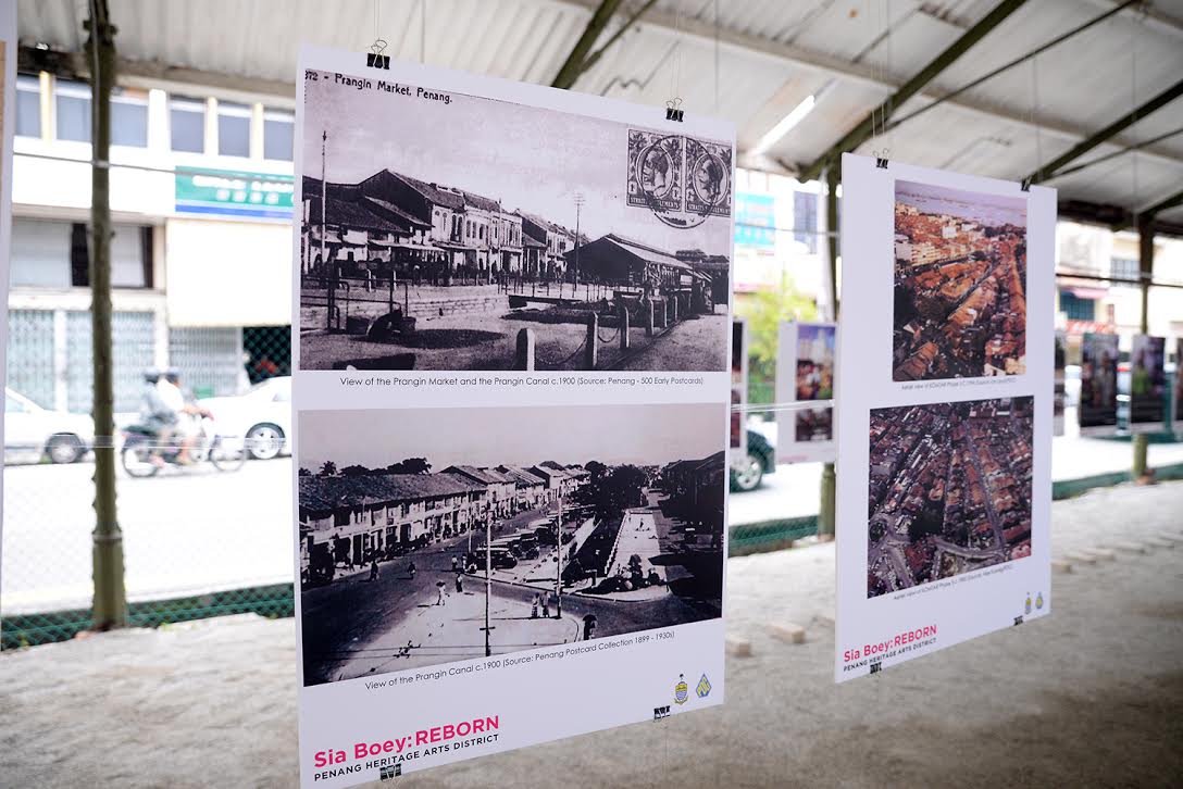 The Sia Boey: Reborn exhibition at the old market complex site showing old photographs of the busy marketplace many years ago. u00e2u20acu201d Picture by K.E.Ooi