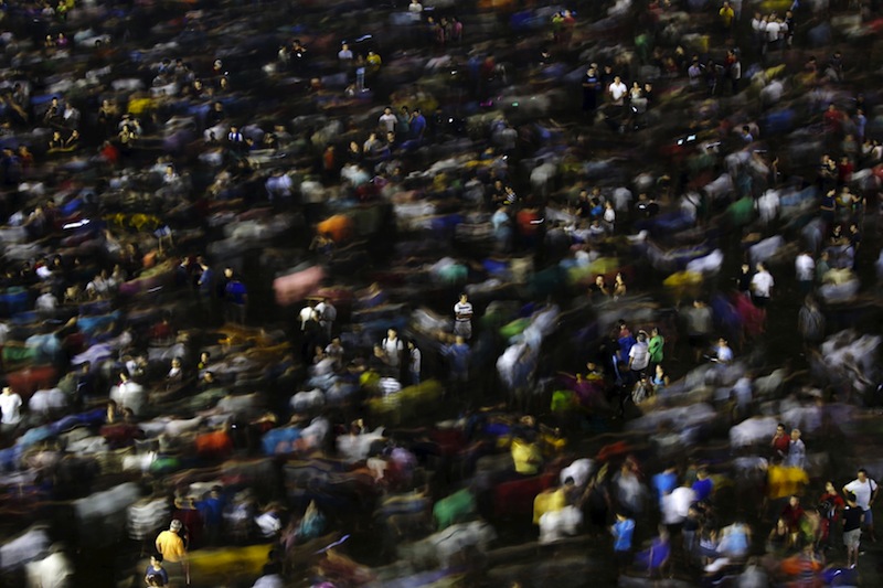 The crowd disperses after attending an election campaign rally by the Workers' Party on Sept 6, 2015. Singaporeans will go to the polls on Sept 11. u00e2u20acu201du00c2u00a0Reuters pic