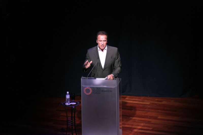 Former Governor of California, Arnold Schwarzenegger speaks at the Global Transformation Forum at the Kuala Lumpur Convention Centre in Kuala Lumpur, October 22, 2015. u00e2u20acu2022 Picture by Yusof Mat Isa