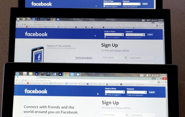 Computer screens display the Facebook sign-in screen in this photo illustration taken in Golden, Colorado July 28, 2015.u00c2u00a0u00e2u20acu201d Reuters pic