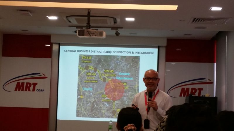 MRT Corpu00e2u20acu2122s Haris Fadzilah Hassan gives a media briefing on the planned Ampang Park station along the Sungai Buloh-Serdang-Putrajaya MRT line. October 27, 2015. u00e2u20acu2022 Picture by Ida Lim