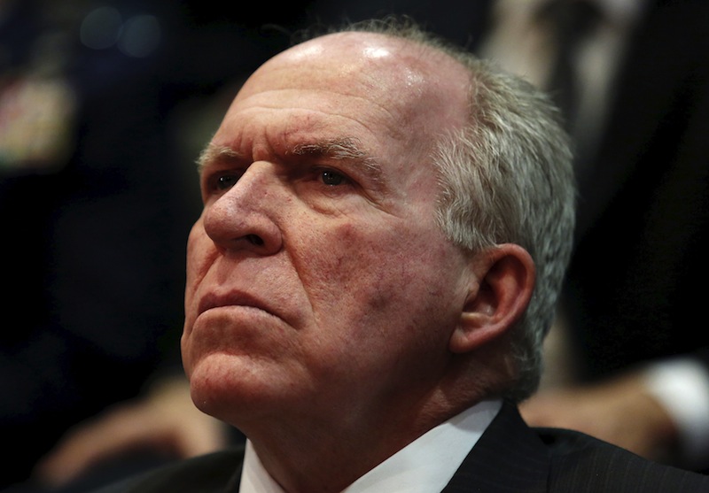 CIA Director John Brennan listens to remarks by US President Barack Obama at the Director of National Intelligence Office to mark its 10th anniversary, in McLean, Virginia in this April 24, 2015 file photo.u00c2u00a0u00e2u20acu201d Reuters pic