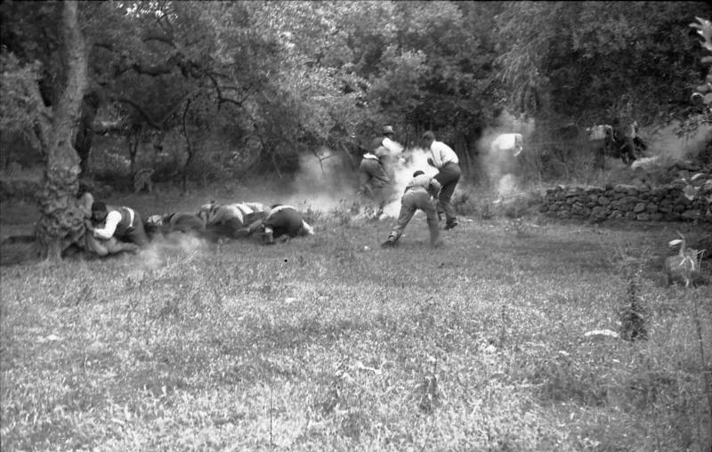 Massacre of Cretan civilians at Kondomari, Crete, 1941. — Bundesarchiv/wiki pic