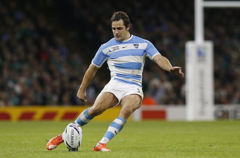 Argentina's Nicolas Sanchez kicks a penalty during the Ireland v Argentina IRB Rugby World Cup 2015 Quarter Final game at the Millennium Stadium, Cardiff, Wales.u00c2u00a0u00e2u20acu201du00c2u00a0Reuters pic