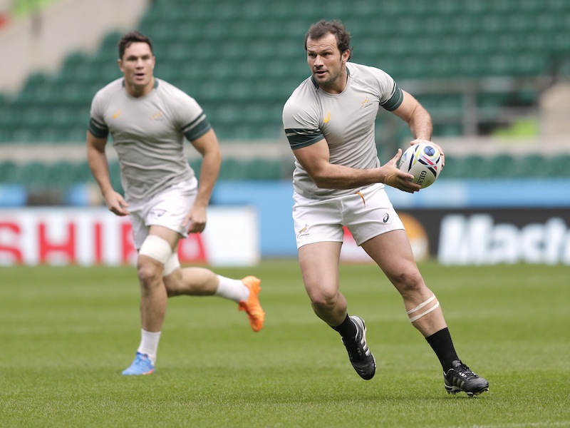 South Africa's Bismarck du Plessis during training at Twickenham Stadium. u00e2u20acu201d Reuters pic