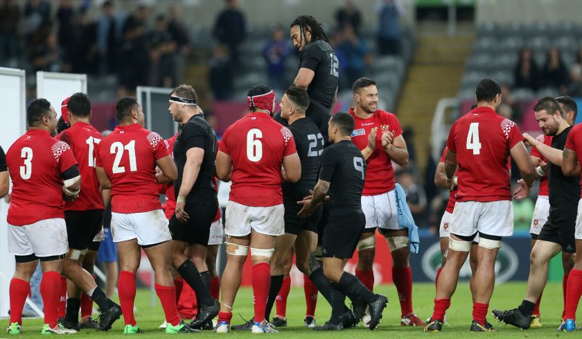 Mau00e2u20acu2122a Nonu is carried by teammates through a guard of honour after his 100th cap for New Zealand at the IRB Rugby World Cup 2015 in Newcastle, England, October 10, 2015. u00e2u20acu201d Reuters pic