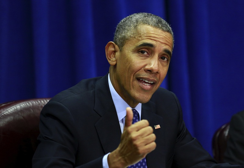 US President Barack Obama speaks during a meeting with agriculture and business leaders about the Trans-Pacific Partnership at the Department of Agriculture in Washington October 6, 2015. u00e2u20acu201d Reuters pic