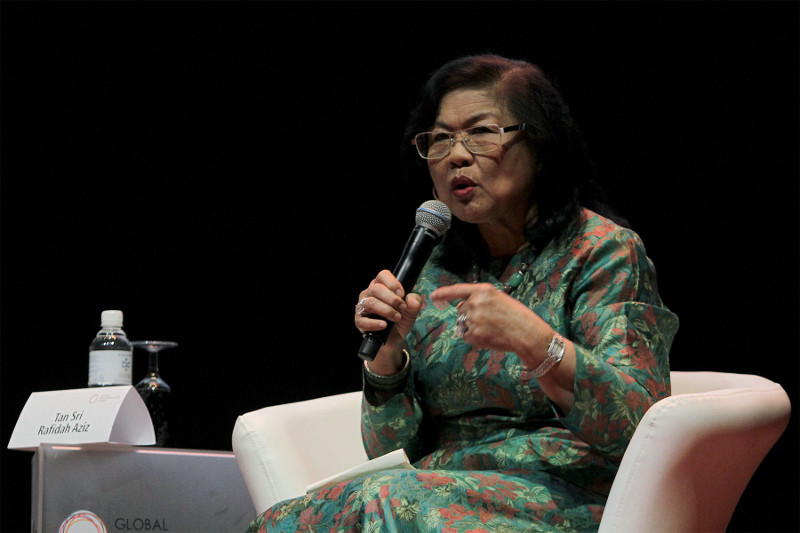 Tan Sri Rafidah Aziz speaks at the Global Transformation Forum at the Kuala Lumpur Convention Centre in Kuala Lumpur, October 22, 2015. u00e2u20acu201d Picture by Yusof Mat Isa