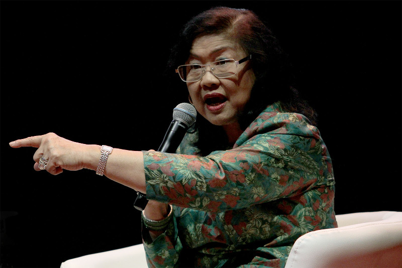 Tan Sri Rafidah Aziz speaks at the Global Transformation Forum at the Kuala Lumpur Convention Centre in Kuala Lumpur, October 22, 2015. u00e2u20acu201d Picture by Yusof Mat Isa