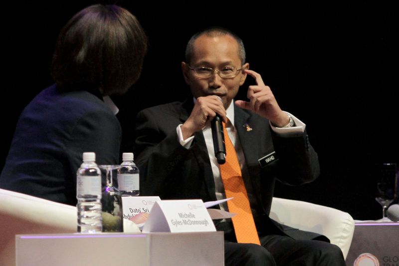 Datuk Sri Abdul Wahid Omar speaks at the Global Transformation Forum held at the Kuala Lumpur Convention Centre in Kuala Lumpur, October 22, 2015. u00e2u20acu2022 Picture by Yusof Mat Isa