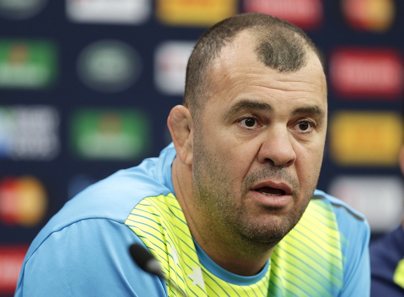 Coach Michael Cheika during a press conference in London, Oct 2, 2015. u00e2u20acu201d Reuters pic
