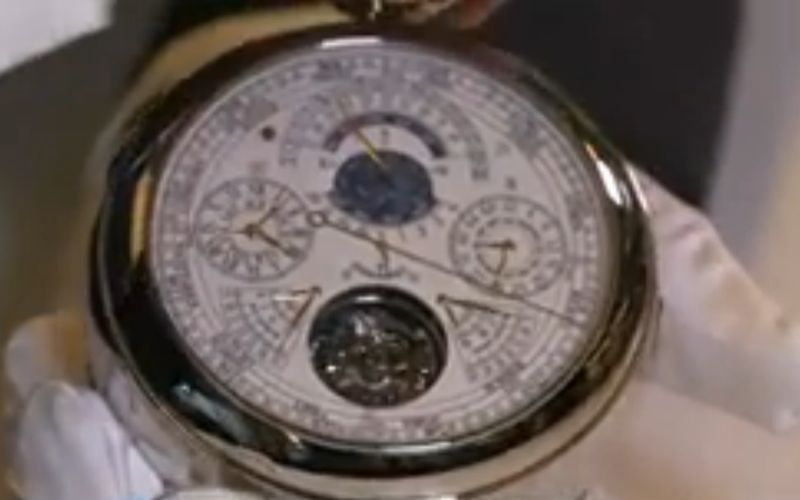 Image of the world's most complex watch from the Bloomberg video.