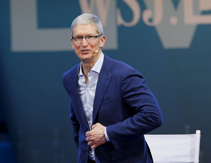 Apple CEO Tim Cook speaks during the Wall Street Journal Digital Live conference at the Montage hotline Laguna Beach, October 19, 2015. u00e2u20acu201d Reuters pic 