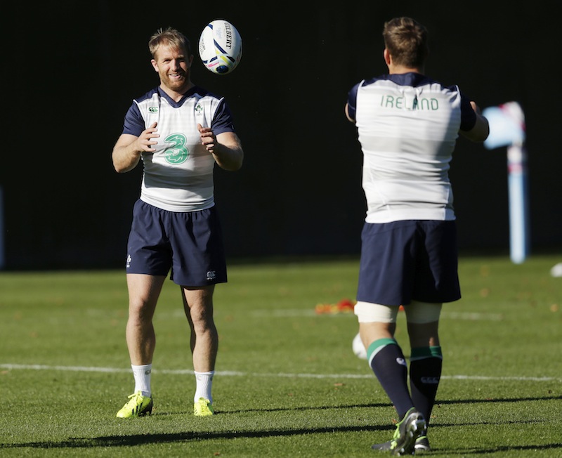 Luke Fitzgerald of Ireland during training at Sophia Gardens, Wales.u00c2u00a0u00e2u20acu201d Reuters pic