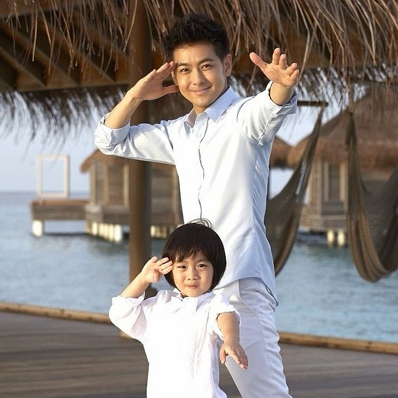 Jimmy Lin and his son, Kimi, are seen in this photo from his Facebook account.
