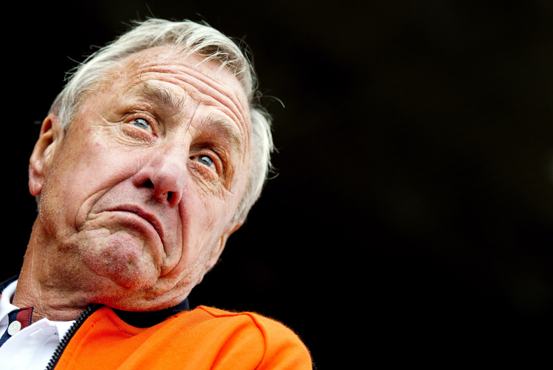 File picture shows Dutch football legend Johan Cruyff during the annual Open Day of the Johan Cruyff Foundation at the Olympic Stadium in Amsterdam. According to media sources, he has been diagnosed with lung cancer. u00e2u20acu201d AFP pic