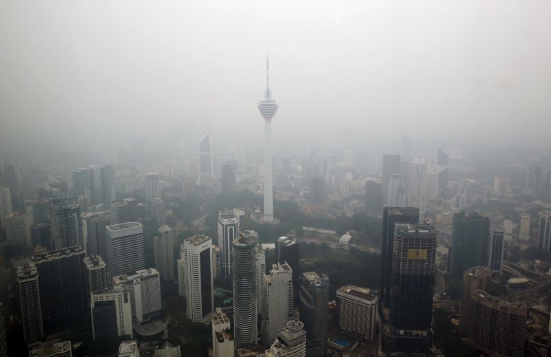 A general view of Kuala Lumpur Tower is seen on a hazy day in Kuala Lumpur. Picture released October 23, 2015. u00e2u20acu2022 Reuters pic