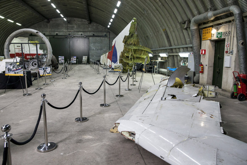 Wreckage of the MH17 airplane is seen after the presentation of the final report into the crash of July 2014 of Malaysia Airlines flight MH17 over Ukraine, in Gilze Rijen, the Netherlands, October 13, 2015. u00e2u20acu201d Reuters pic