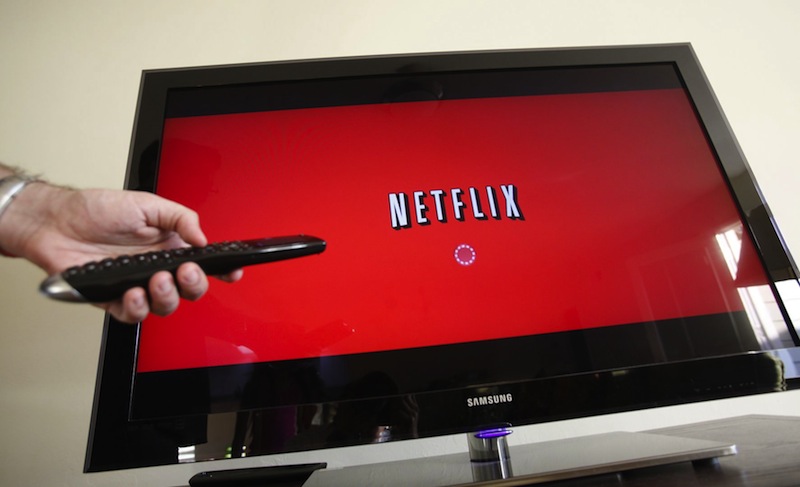 A person uses Netflix in Palo Alto, California. u00e2u20acu201d AFP pic