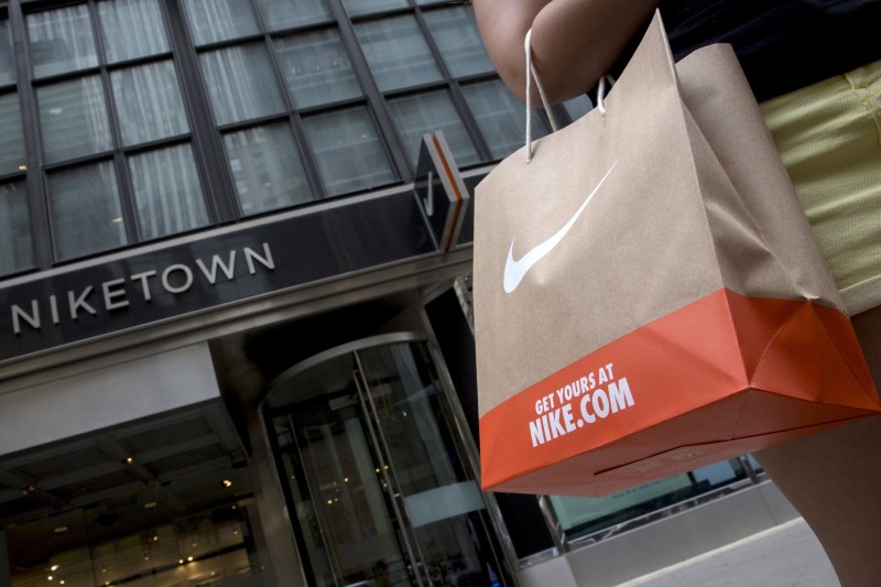 A customer exits the Niketown store in midtown Manhattan in New York, in this June 25, 2015 file photo. u00e2u20acu201d Reuters pic