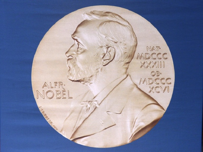 The laureate medal featuring the portrait of Alfred Nobel is seen before a press conference of the Nobel Committee to announce the winner of the 2015 Nobel Medicine Prize at the Karolinska Institutet in Stockholm, Sweden, October 5, 2015. u00e2u20acu201d AFP pic