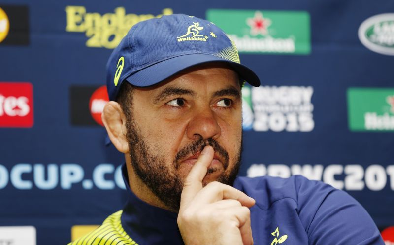 Rugby World Cup The Lensbury Hotel, Teddington, Middlesex - 24/10/15 Australia head coach Michael Cheika semi-final press conference Action Images via Reuters / Peter Cziborra Livepic