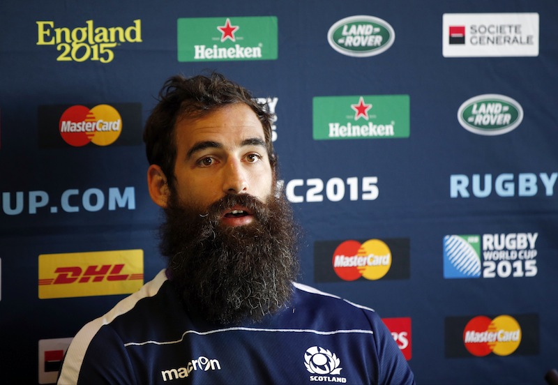 Scotland's Josh Strauss during the press conference at Surrey Sports Park.u00c2u00a0u00e2u20acu201du00c2u00a0Reuters pic