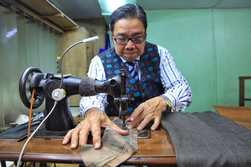 Sewing is still done using the traditional sewing machines at Kwong Fook Wing, which had served Malaysia's second prime minister Tun Abdul Razak Hussein up until his death and his son Datuk Seri Najib Razak when the latter was a boy.