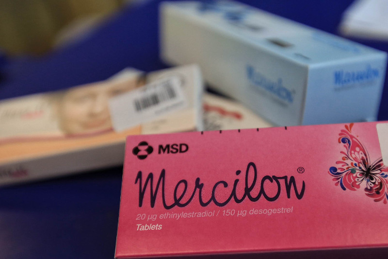 Mercilon, which costs almost RM30 for one month’s supply, is available at private pharmacies. — Picture by Saw Siow Feng