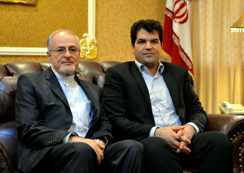 Picture shows Director and Scientific Counsellor of Iranian Students in East Asia, Dr Abbas Ghanbari (right) and Counsellor Hussein Mahmoudi of the Iranian Embassy in Kuala Lumpur, Oct 12, 2015. u00e2u20acu201d Bernama pic