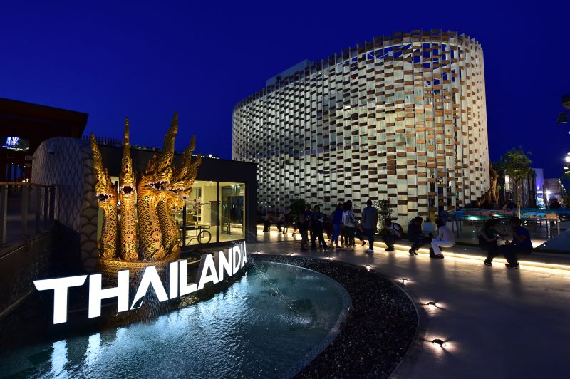 The Thailand pavilion at the site of the Universal Exhibition 2015 (Expo Milano 2015 or World Exposition 2015) in Milan.u00c2u00a9AFP PHOTO / GIUSEPPE CACACE