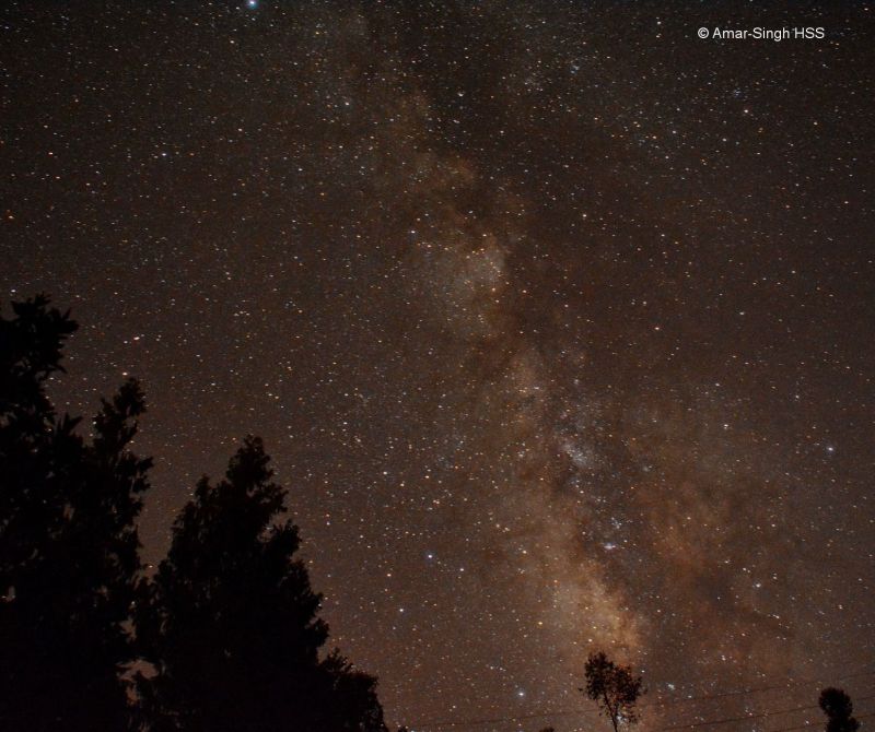 The spectacular night skies in Sikkim, with its constellation of stars and the Milky Way. — Picture courtesy of Amar-Singh HSS