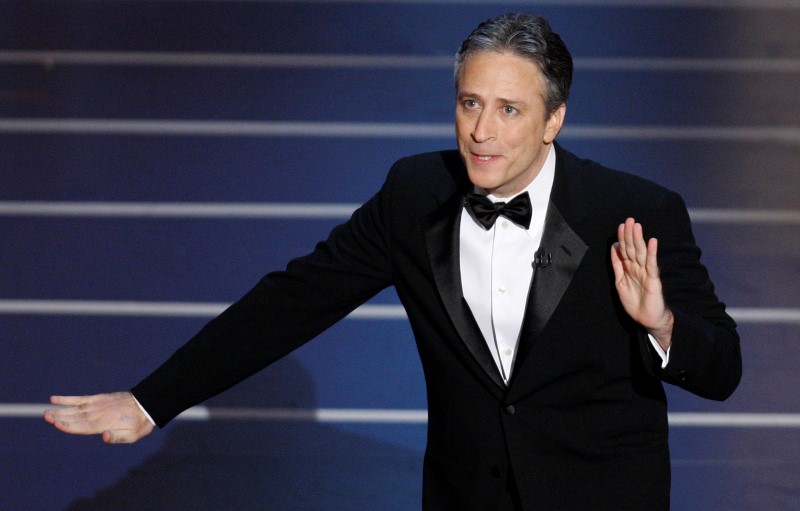 Host Jon Stewart delivers his monologue at the start of the 80th annual Academy Awards in Hollywood. u00e2u20acu201d Reuters pic