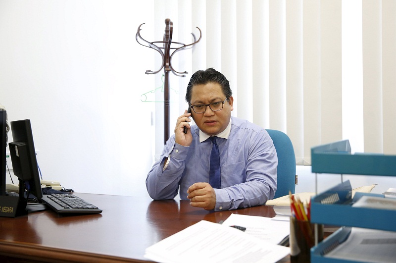 Deputy Home Minister Datuk Nur Jazlan Mohamed is photographed before an interview with Reuters in Kuala Lumpur, November 18, 2015. u00e2u20acu201d Reuters pic
