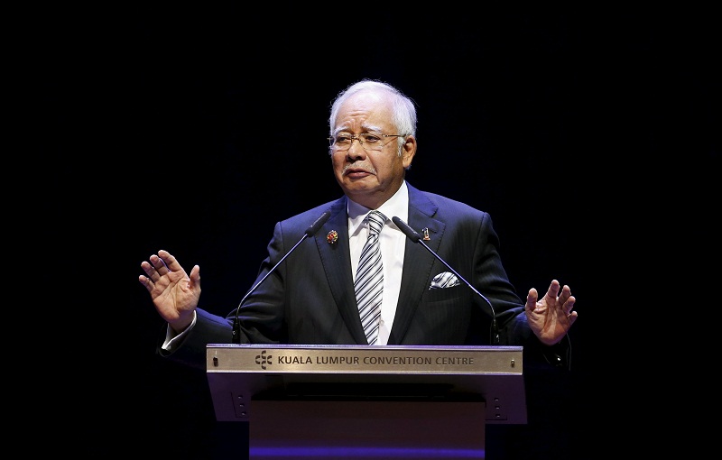 Prime Minister Datuk Seri Najib Razak delivers a speech at the opening of the Asean Summit in Kuala Lumpur November 21, 2015. u00e2u20acu201d Reuters pic