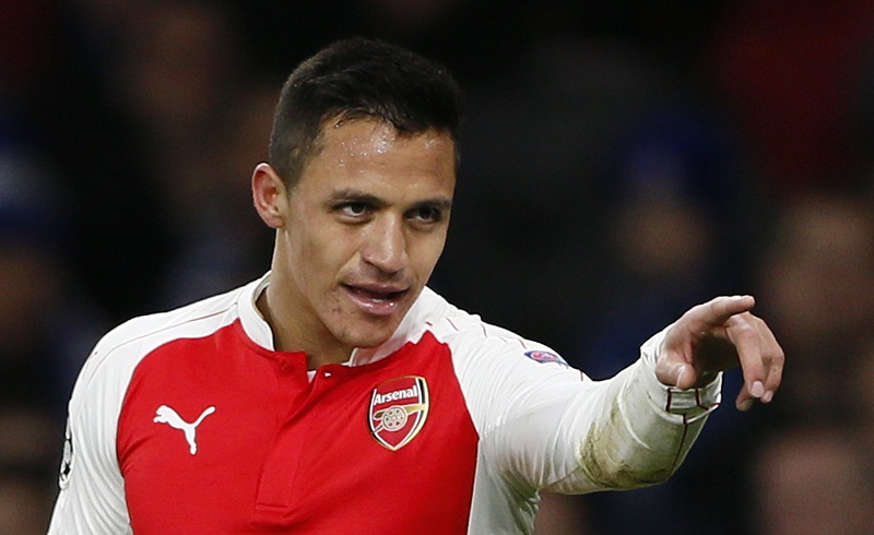 Alexis Sanchez celebrates after scoring the second goal for Arsenal at the Emirates Stadium, London, on November 24, 2015. u00e2u20acu201d Reuters pic