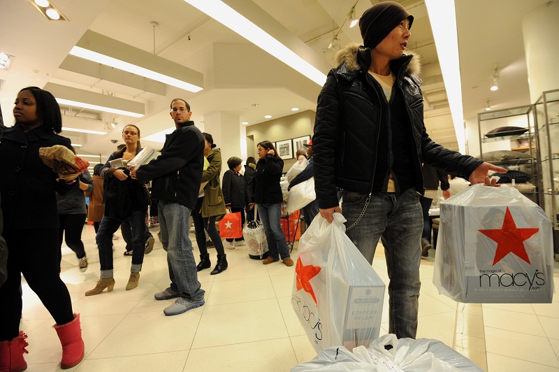 People make purchases inside Macyu00e2u20acu2122s department store. u00e2u20acu201d AFP pic
