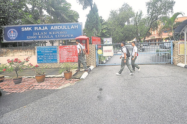 SMK Raja Abdullah where Hon Ye studied. u00e2u20acu201d Picture by Azinuddin Ghazali