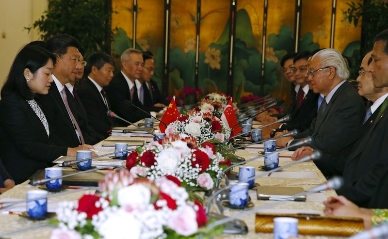 Chinese President Xi Jinping meets with Singapore's President Tony Tan at the Istana in Singapore November 6, 2015. u00e2u20acu201d Reuters pic