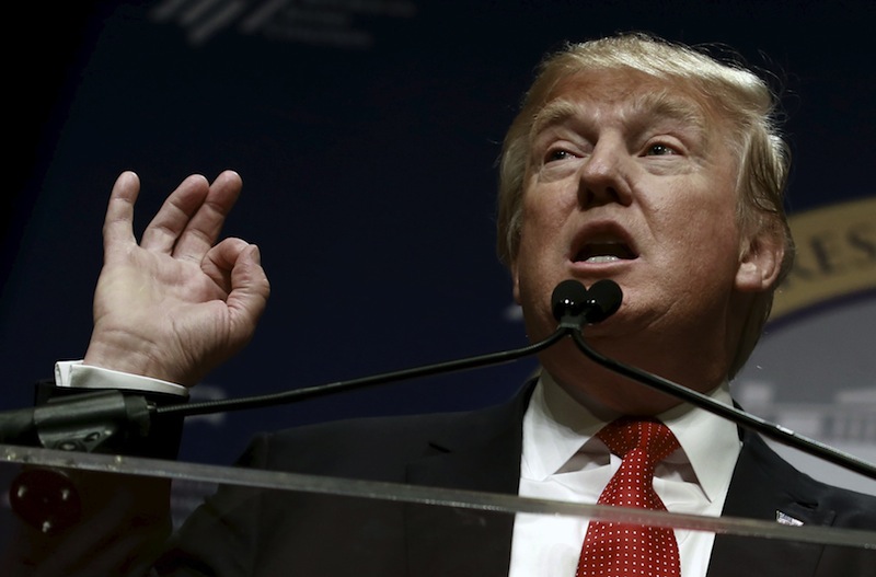 Republican presidential candidate Donald Trump speaks at the Republican Jewish Coalition's Presidential Forum in Washington December 3, 2015. u00e2u20acu201d Reuters pic