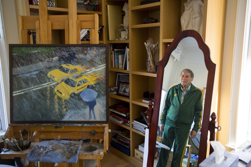 Tony Bennett in his studio overlooking Central Park in New York, November 3, 2015. — Picture by Damon Winter/The New York Times