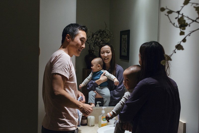 Daniel Chao and Clara Shih, who have started and run tech companies, with their son, Blake, in San Francisco, November 22, 2015. u00e2u20acu201d Picture by Jason Henry/The New York Times