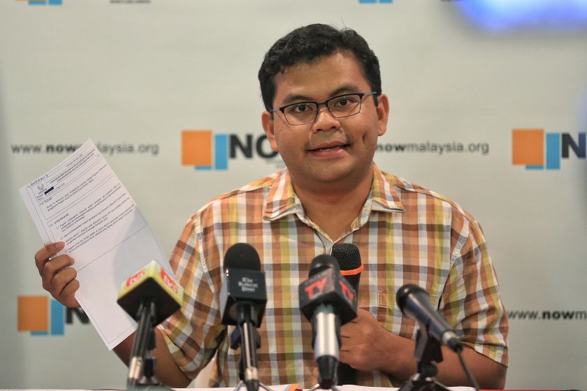 Akmal claimed NOW had obtained meeting minutes from Yapeim that showed the money had been transferred to Umno Wanita leader Datuk Siti Jeliha @ Zaleha Hussin during the campaign period u00e2u20acu2022 Picture by Saw Siow Feng