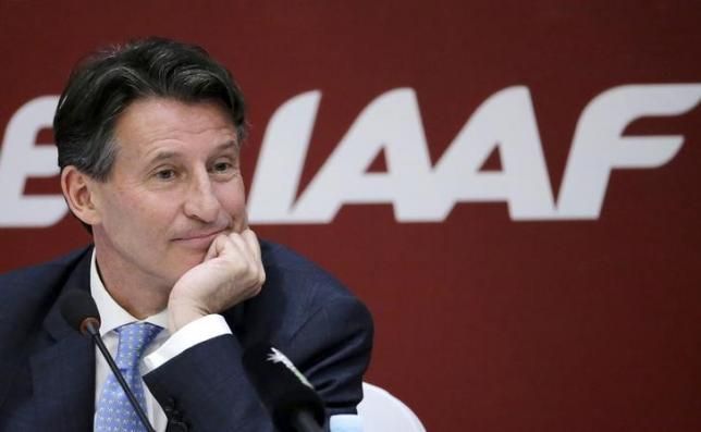 Newly elected president of International Association of Athletics Federations Sebastian Coe at a news conference in Beijing, in this August 19, 2015 file photo. REUTERS/Jason Lee/Files