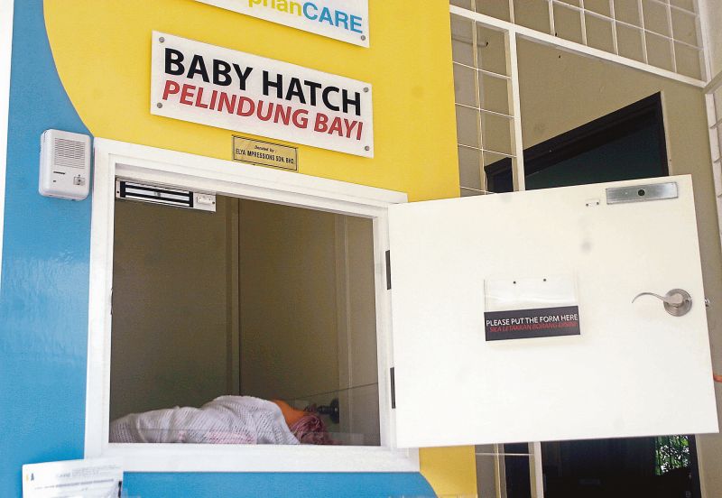 Malaysiau00e2u20acu2122s first baby hatch set up by OrphanCare in Kampung Tunku has saved 207 babies since 2010. u00e2u20acu2022 Malay Mail pic