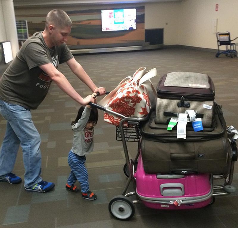  When travelling as a family, sometimes I feel like weu00e2u20acu2122ve packed everything, including the kitchen sink.