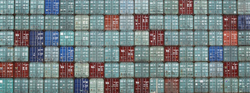 A stack of shipping containers stands in a holding facility at Port Botany in Sydney in this May 3, 2011 file photo. u00e2u20acu201d Reuters pic